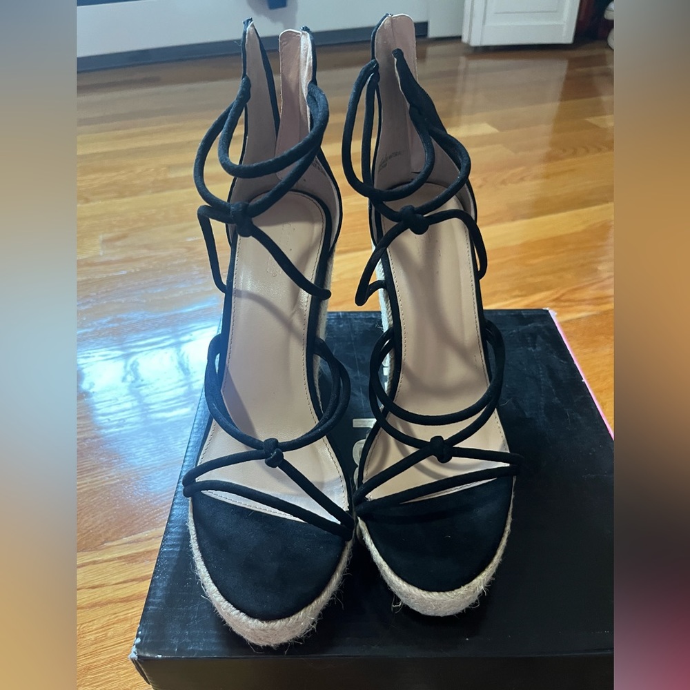 Black strappy sandals